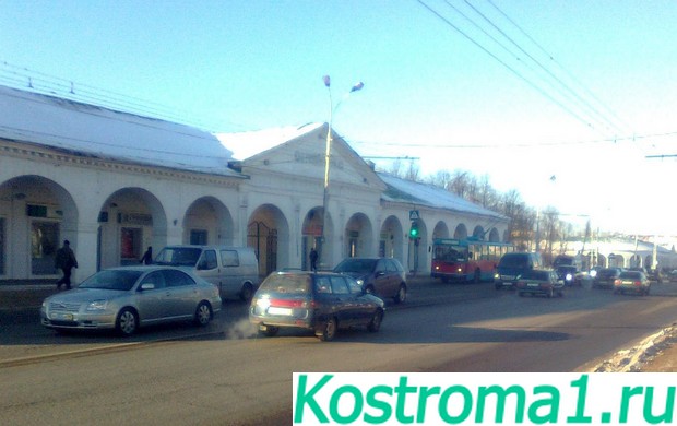 Достопримечательности города Кострома, памятники г. Костромы, Торговые ряды в центре