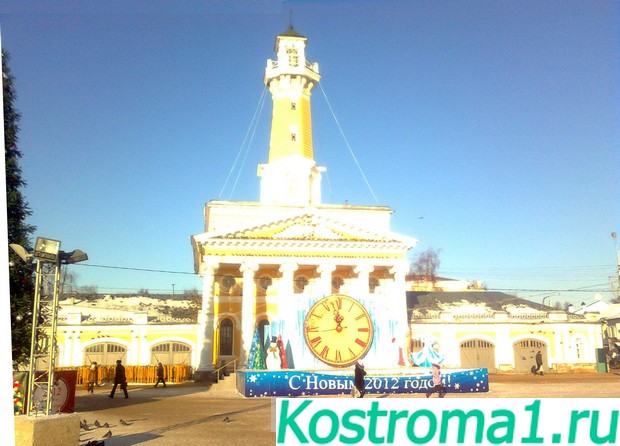 Достопримечательности Кострома, памятники, сковородка - центральная площадь Костромы