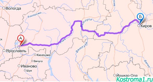 Москва кострома вологда. Расстояние от Кирова до Костромы. Маршрут Кострома Шуя в км.